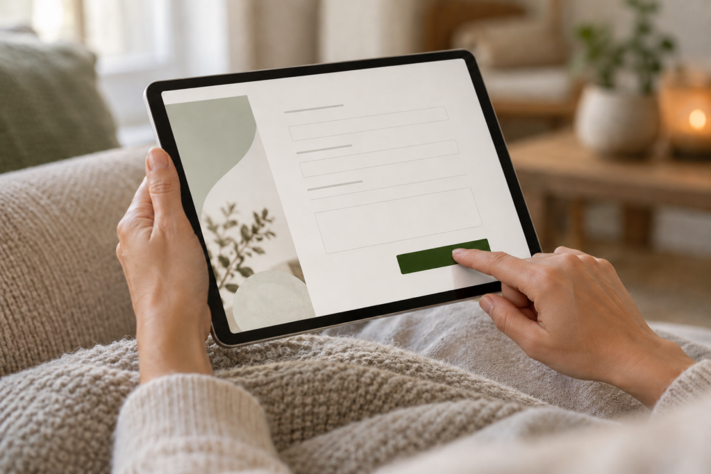 Website enquiry moving from a contact form into an organised customer record and completed follow-up.